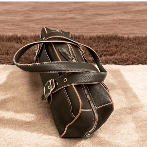 Cole Haan Leather Barrel Bag - Picture 3 of 9